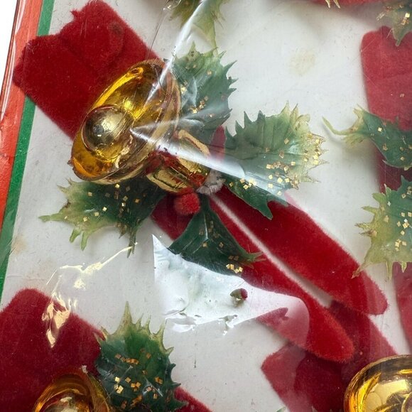 Vintage Christmas Ornaments Kurt Adler Skis with Bells Decorations Crafts - Picture 4 of 6